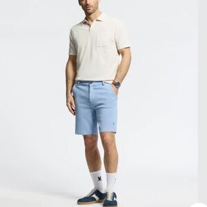 Psycho Bunny Mens Shiro Knit‎ Honeycomb Short In Serenity 32X8.5 NWT